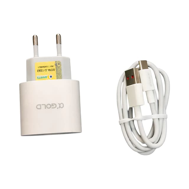 Kit Carregador USB A/Tipo C Gold Ca31-7 30W