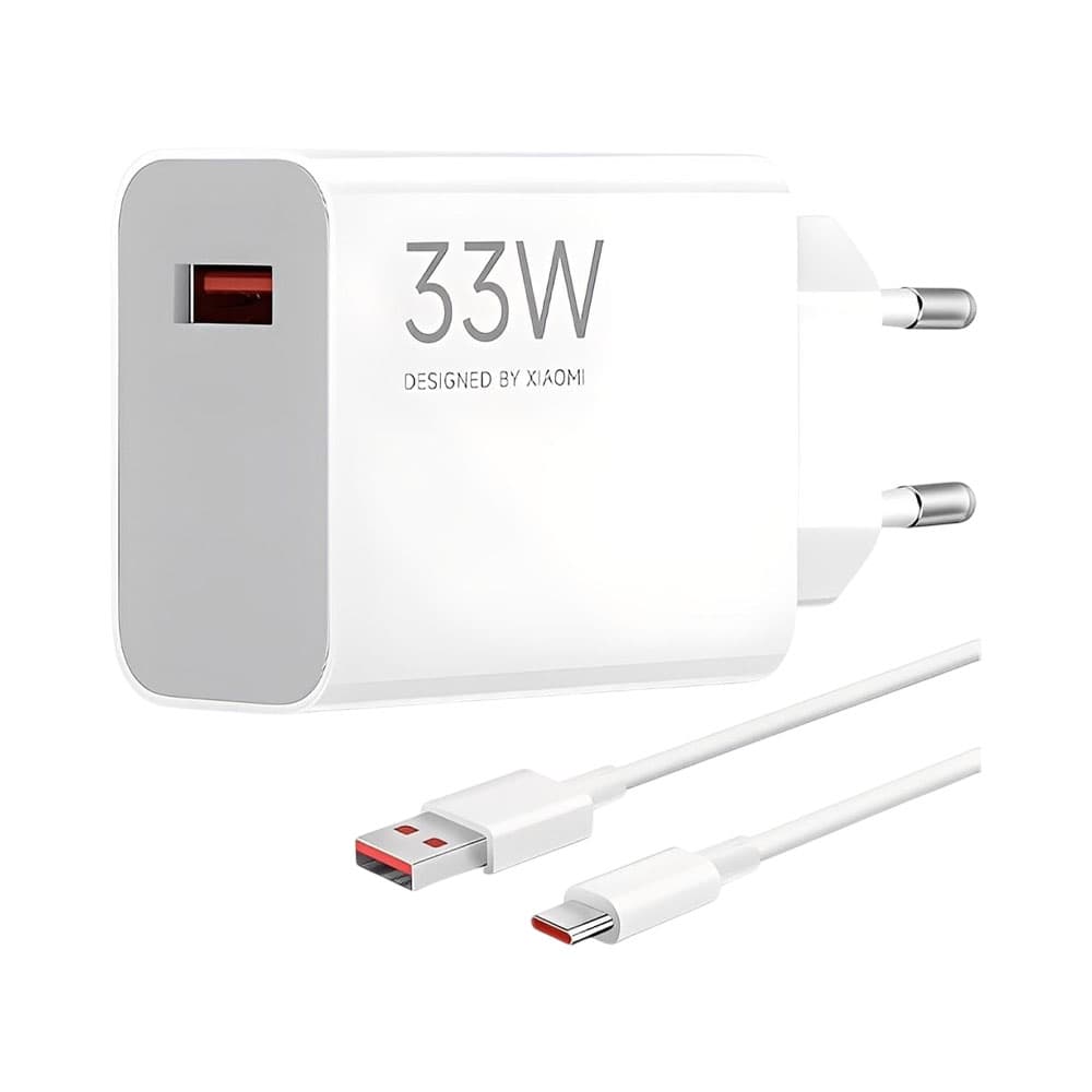 Kit Carregador Xiaomi Mdy-16-Ef com Cabo USB-C 33W
