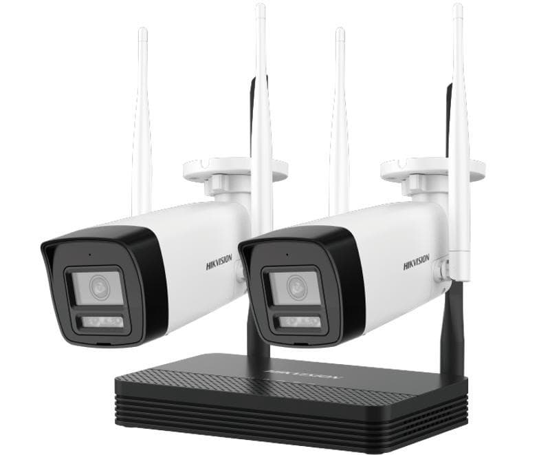 Kit Cctv Hikvision com 2 Câmeras Wifi Bullet 2MP
