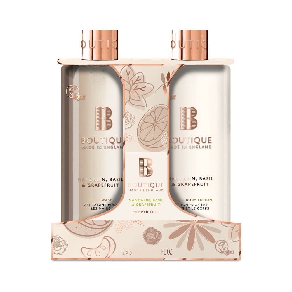 Kit de Cosméticos Grace Cole Boutique Mandarin Basil & Grapefruit 2 Peças
