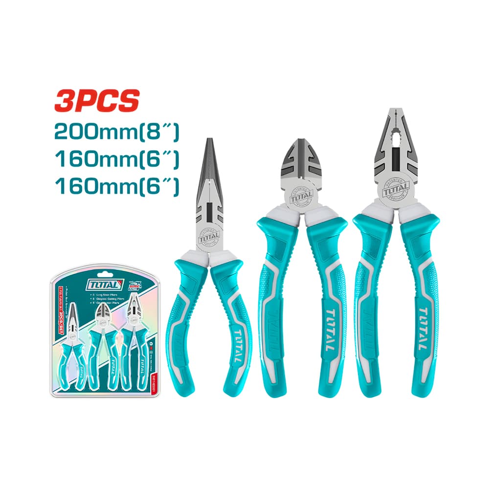 Kit de Alicates Total THT1K0301 3 Peças