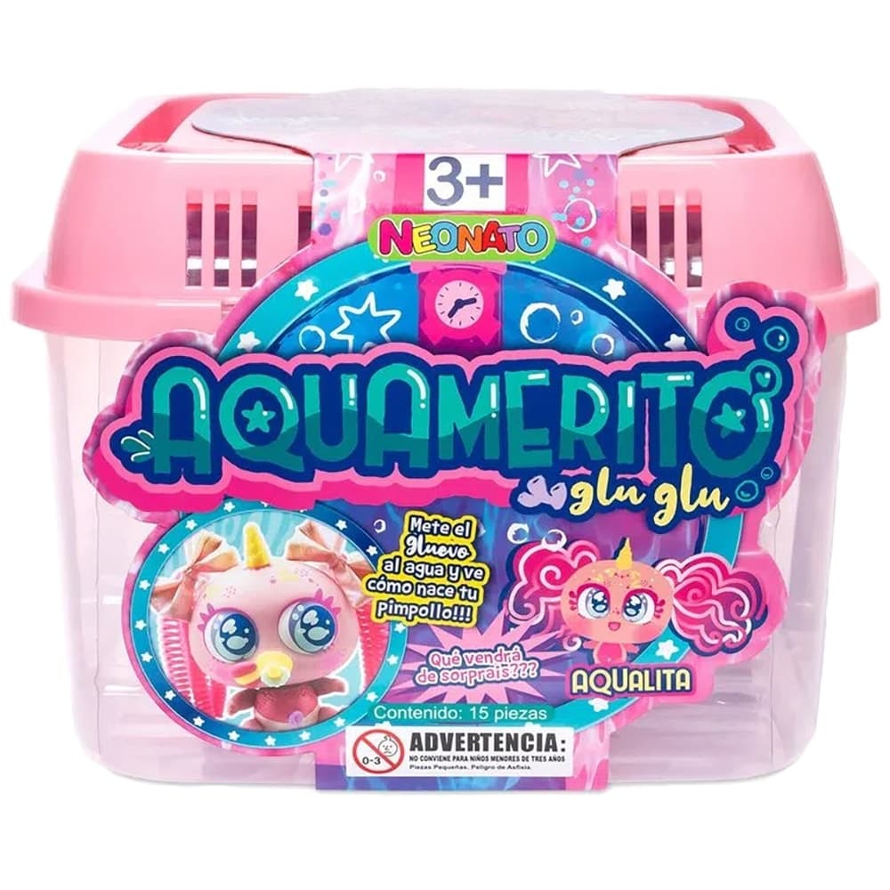 Kit de Brinquedo Aquamerito Aquatita Distroller Neonate Rosa (15 Peças)