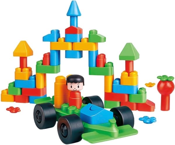 Kit de Blocos de Montar PolyM Hape (50 Peças)