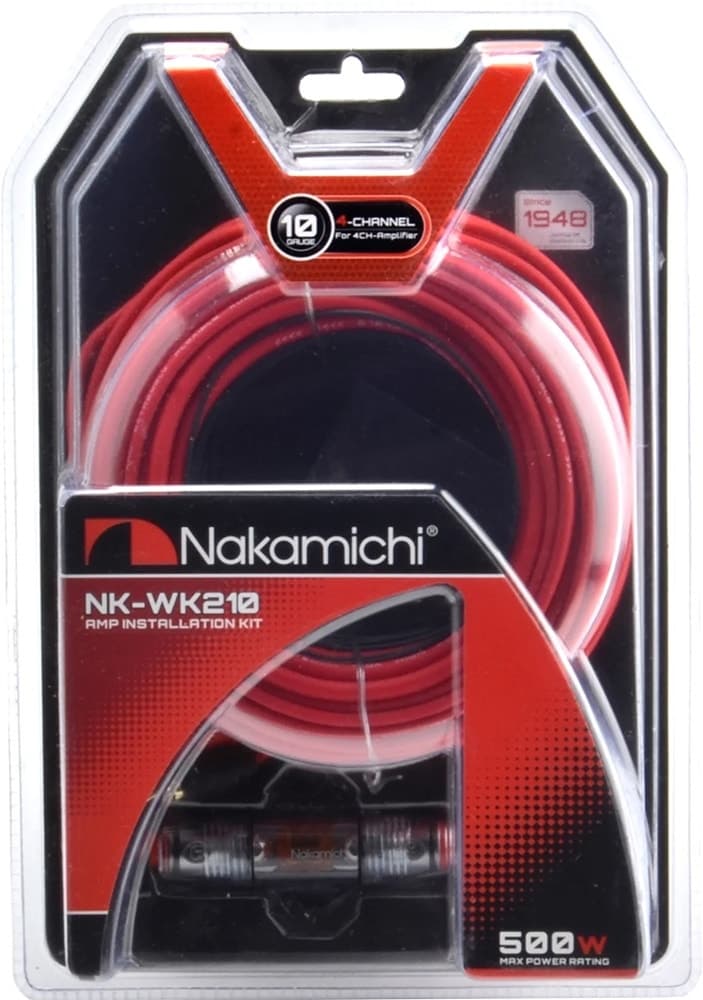 Kit de Cabos Nakamichi Nk-Wk210 4 Canais - 500 Watts