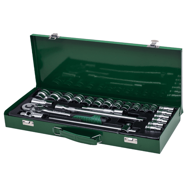 Kit de Chave Soquete Germany Tl44361 Com 24 Peças Verde