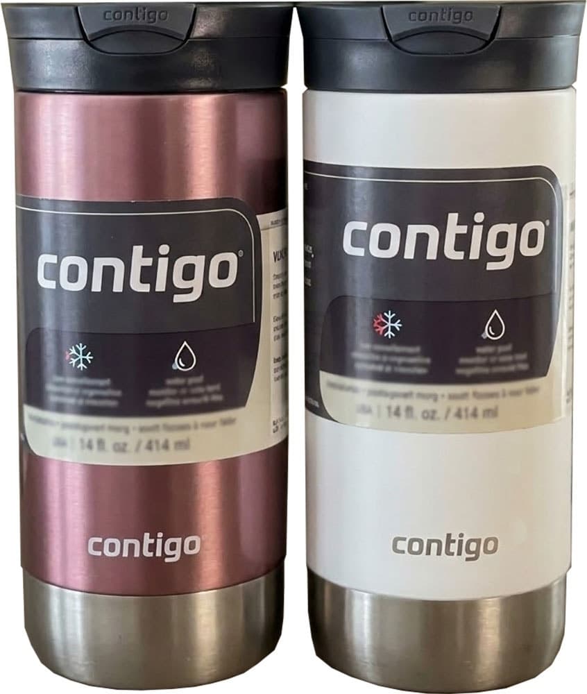 Kit de Copos Térmico Contigo Huron Snapseal 473mL - Pineberry/Salt