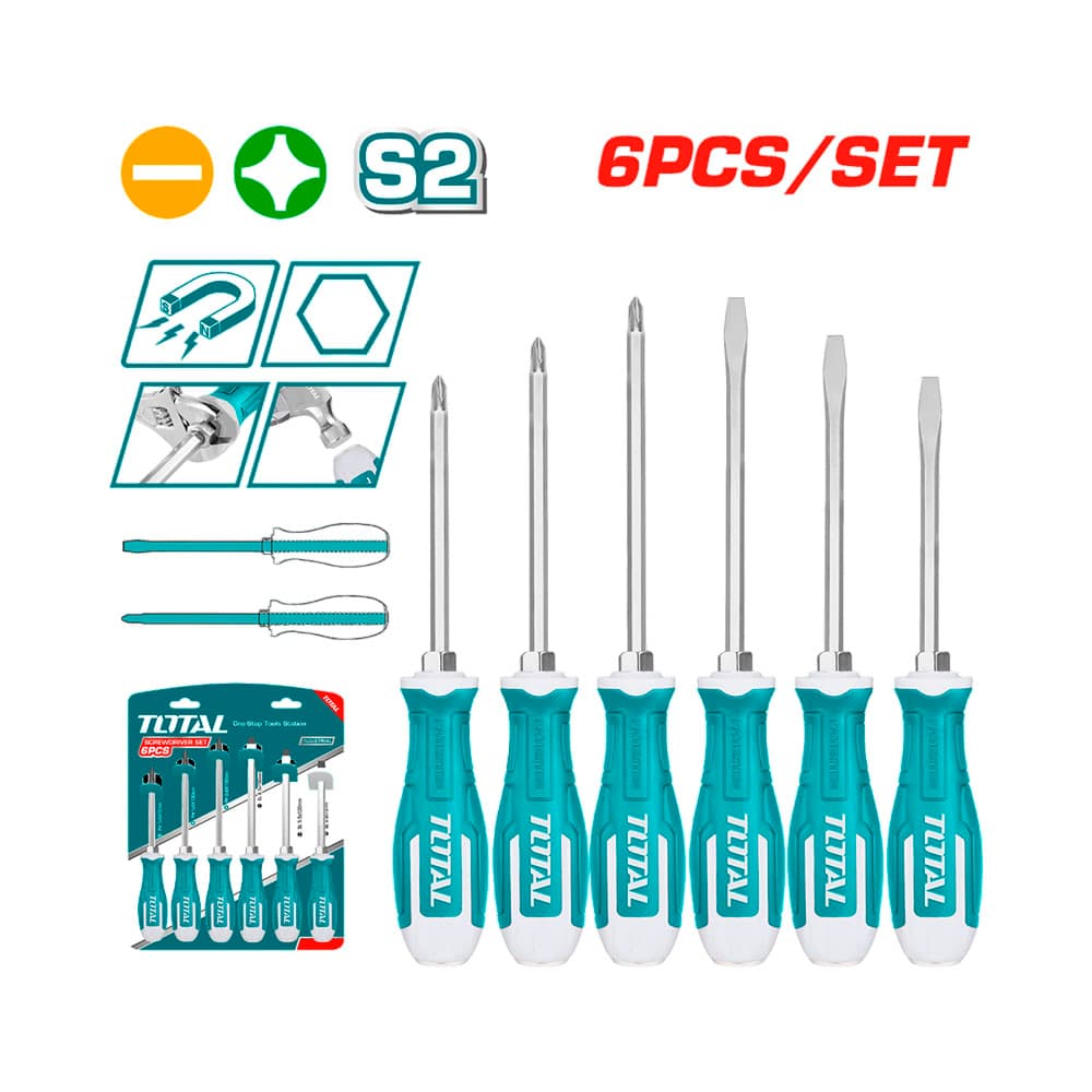 Kit de Chaves de Fenda Total Thgss2606 6 Peças