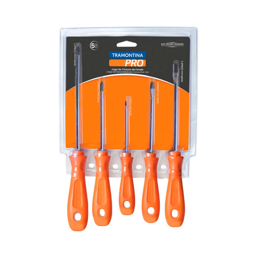 Kit de Chaves de Fenda Tramontina Pro 44130/505 5 Peças
