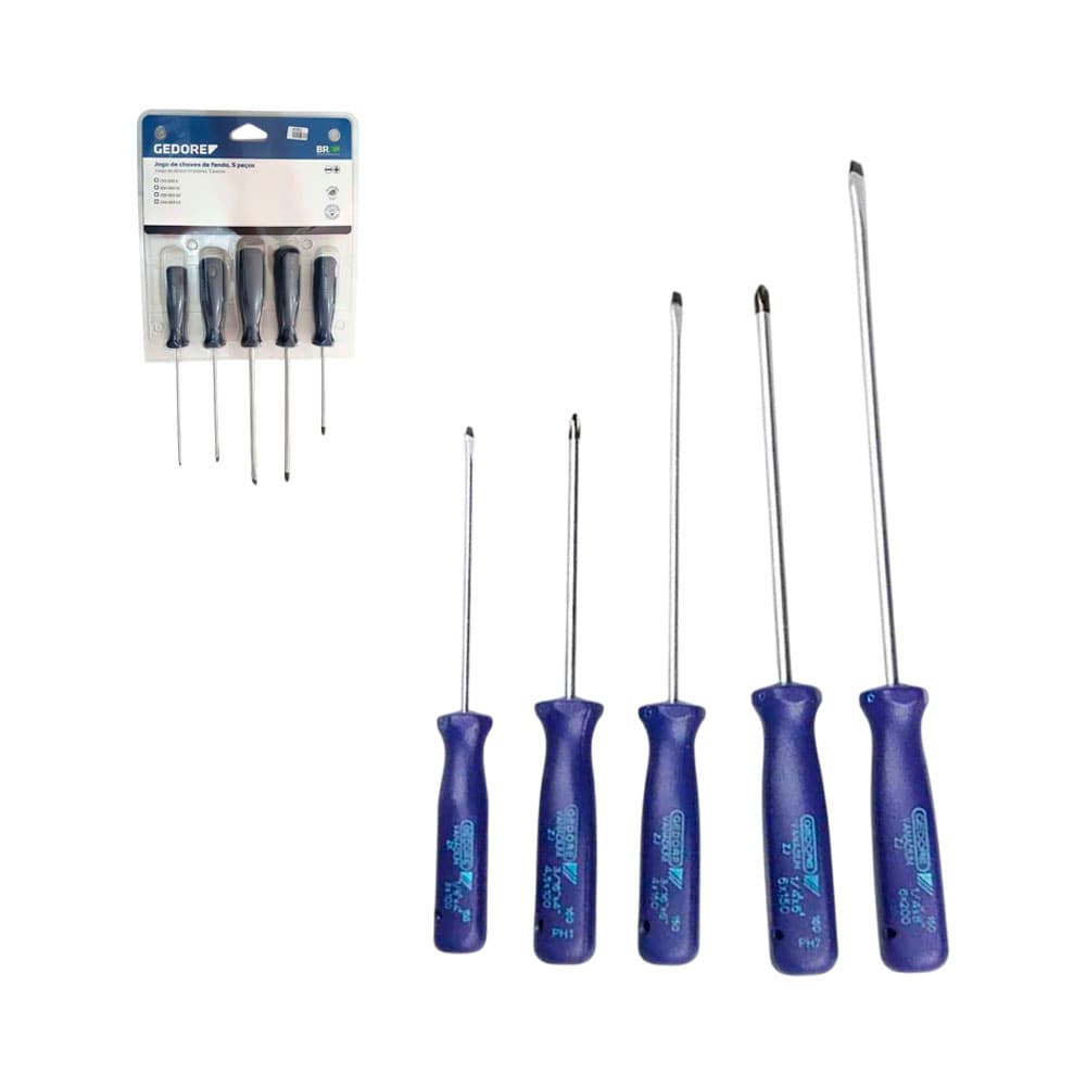Kit de Chaves de Fenda Gedore 150-160S2 5 Peças