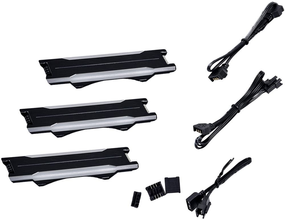Kit de Faixas Laterais Argb Lian Li P28ARGB-B Black (3 Unidades)