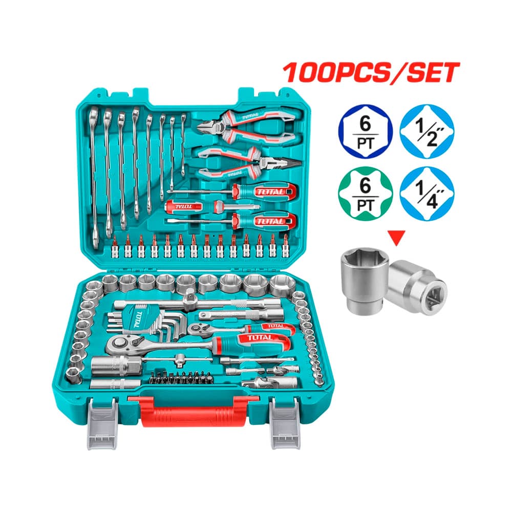 Kit de Ferramentas Total Thkthp21006 100 Peças