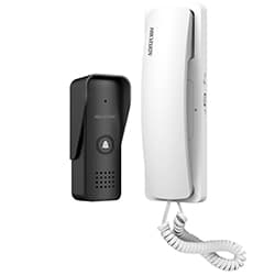Kit de Intercomunicador Hikvision DS-KIS103 - Branco / Preto