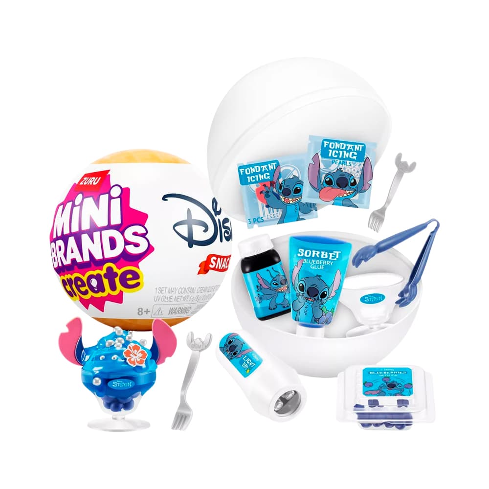Kit de Jogo Zuru Mini Brands Create Disney Snacks Series 1