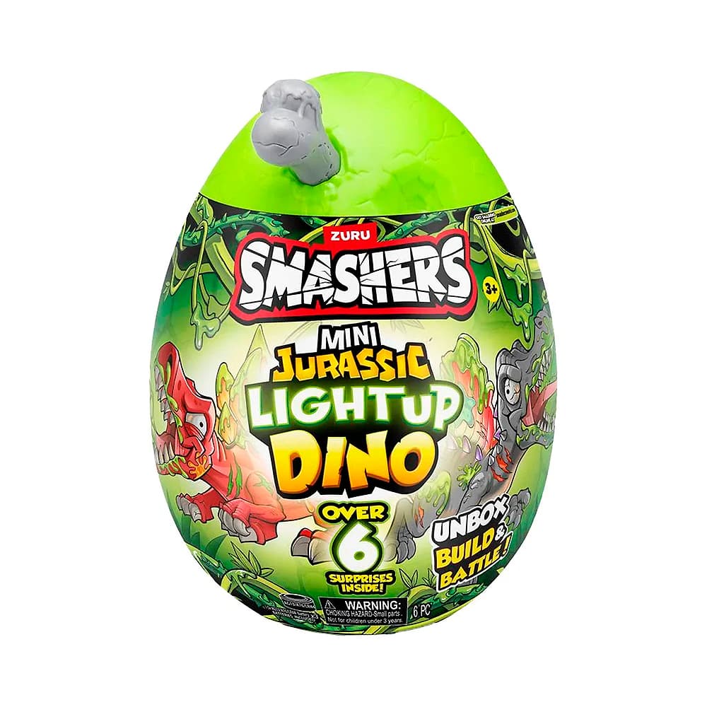 Kit de Jogo Zuru Smashers Mini Jurassic Light Up Dino Surprise
