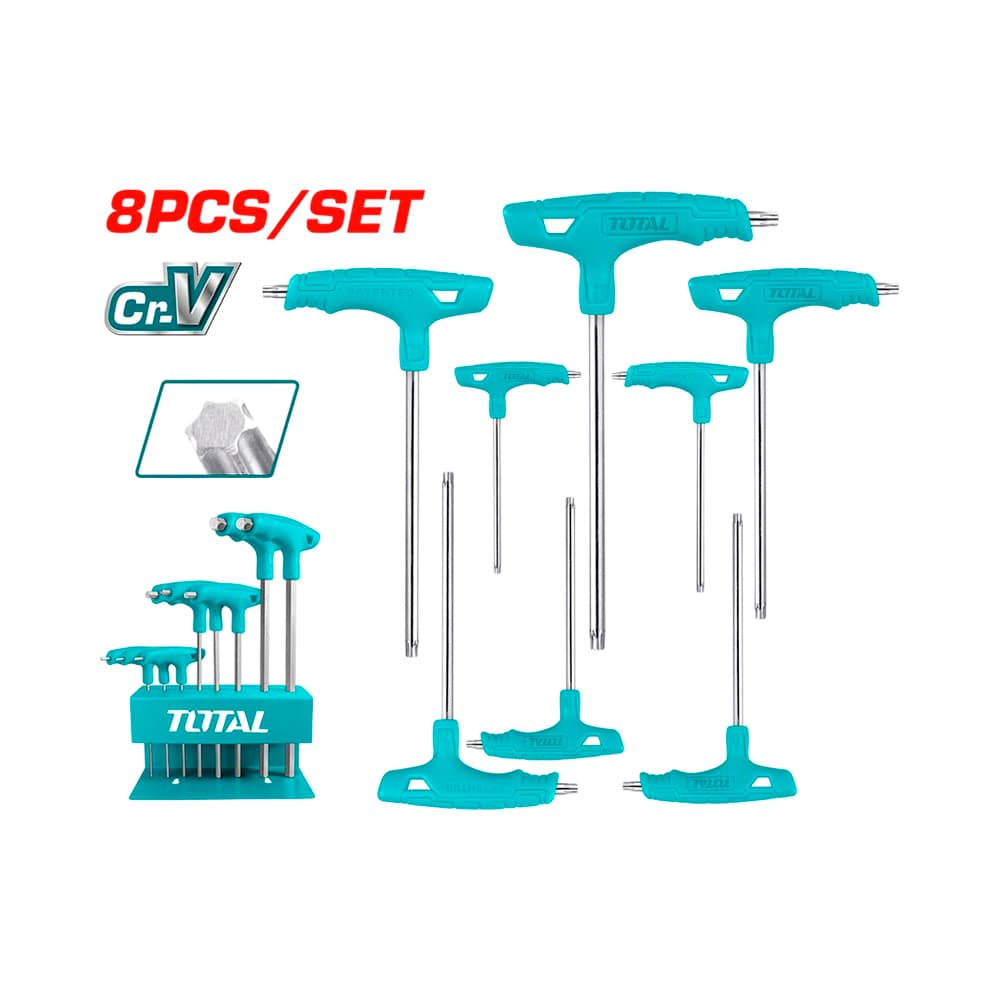 Kit de Chaves Torx Tipo T Total Thhw80836 8 Peças