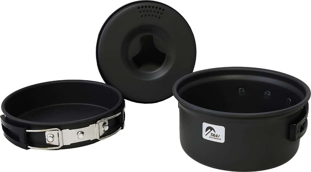 Kit de Panela e Frigideira Taili Zp147 - Preto