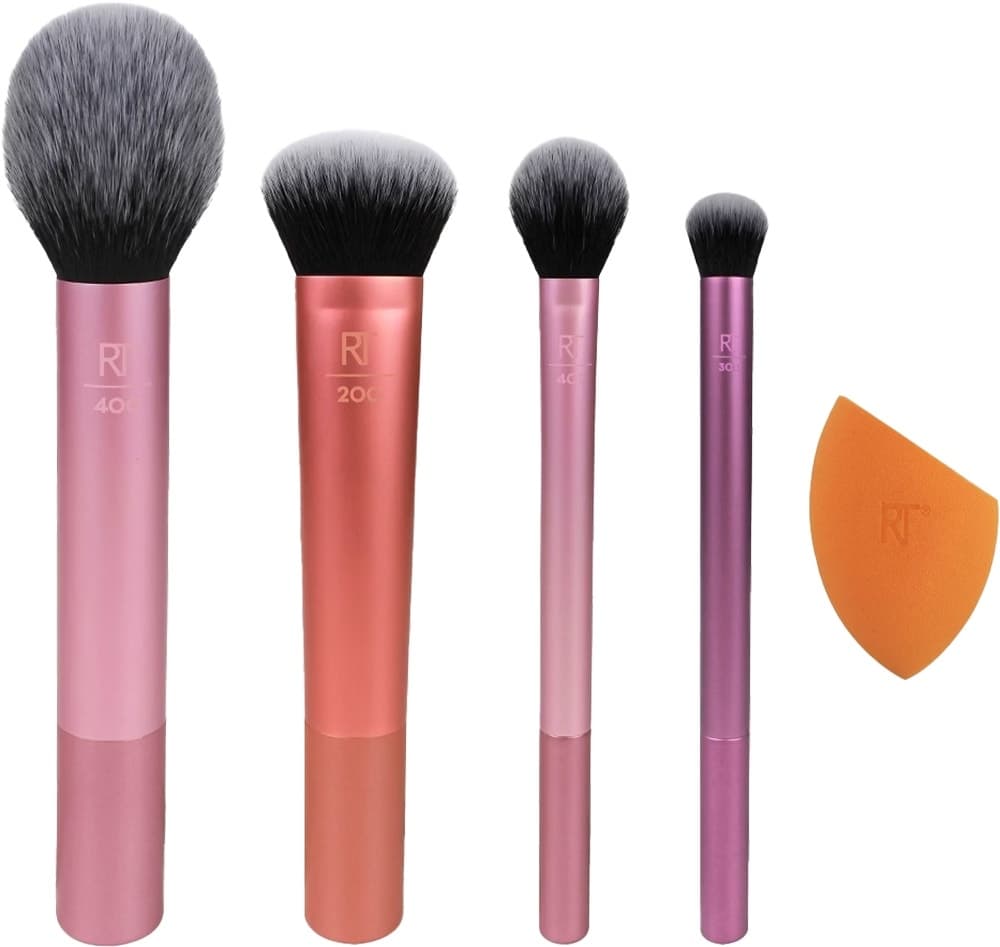 Kit de Pincéis Real Techniques 1786 4 Peças + 1 Esponja de Maquiagem