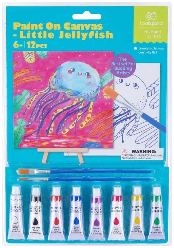 Kit de Pintura Tookyland Paint On Canvas LT101A (12 Peças)