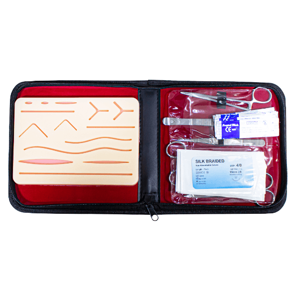 Kit de Sutura de Aço Inoxidável 19 Peças / Pele 3 Camadas Geral