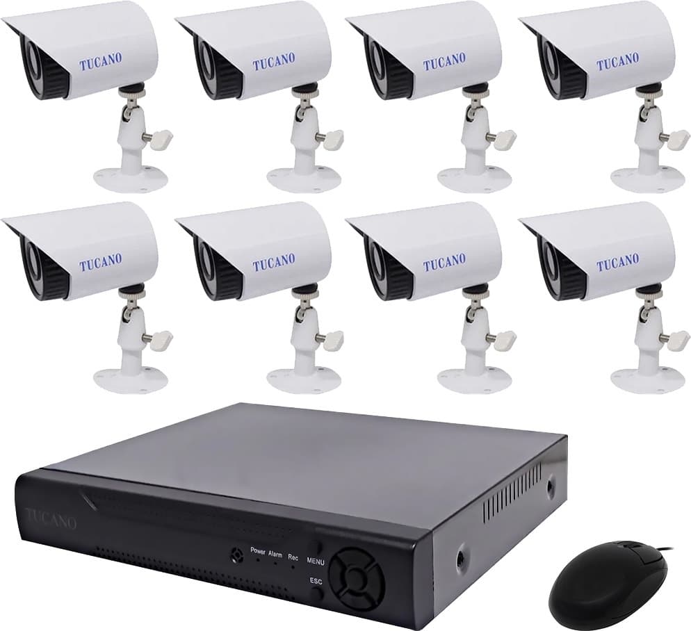 Kit Dvr e Câmeras Tucano Video Recorder K08