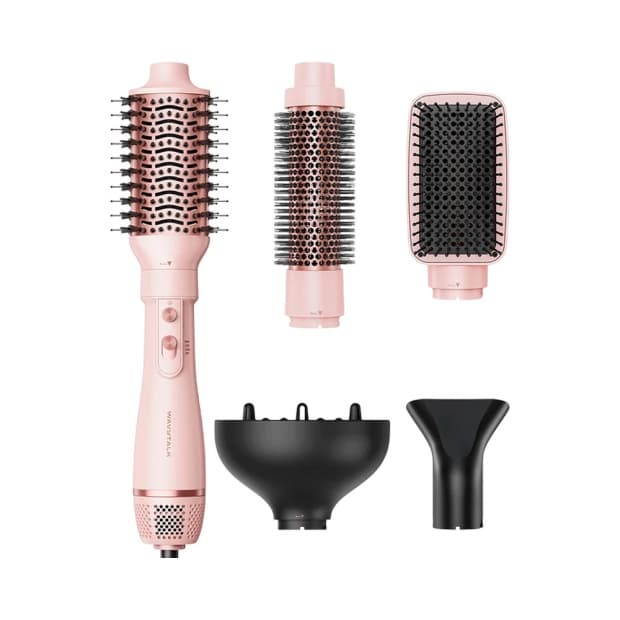 Kit Escova Secadora Wavytalk Air Sculpt 5 Em 1 Rosa 220V