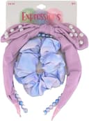 Anúncio: Kit Faixa + Laço para Cabelo Expressions EXV1163 (3 peças) Rosa