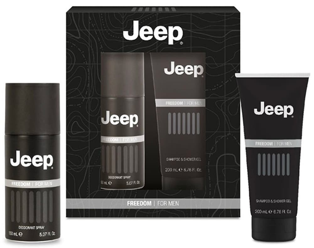 Kit Jeep Freedom Shampoo + Gel de Banho 200mL + Desodorante 150mL