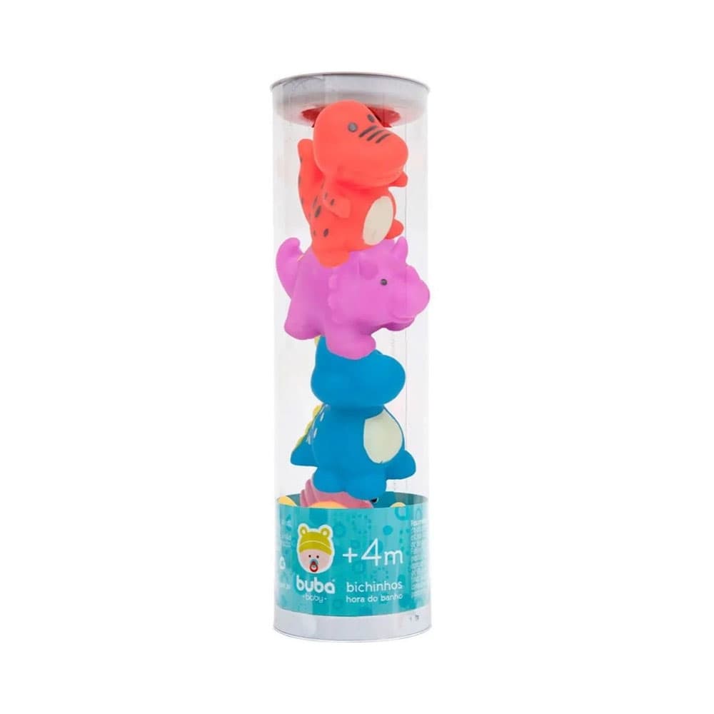 Kit Brinquedo de Banho Buba 4690 Dino Tubo