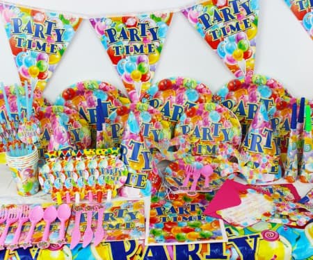 Kit para Festa Party Time 14 Peças X 10 Unidades
