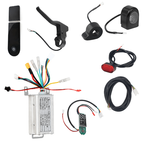 Kit Placa Mãe Controladora para Patinete Elétrico Ch6 36V 15A Xt30 350W Geral Medidor Motor App SmartLife