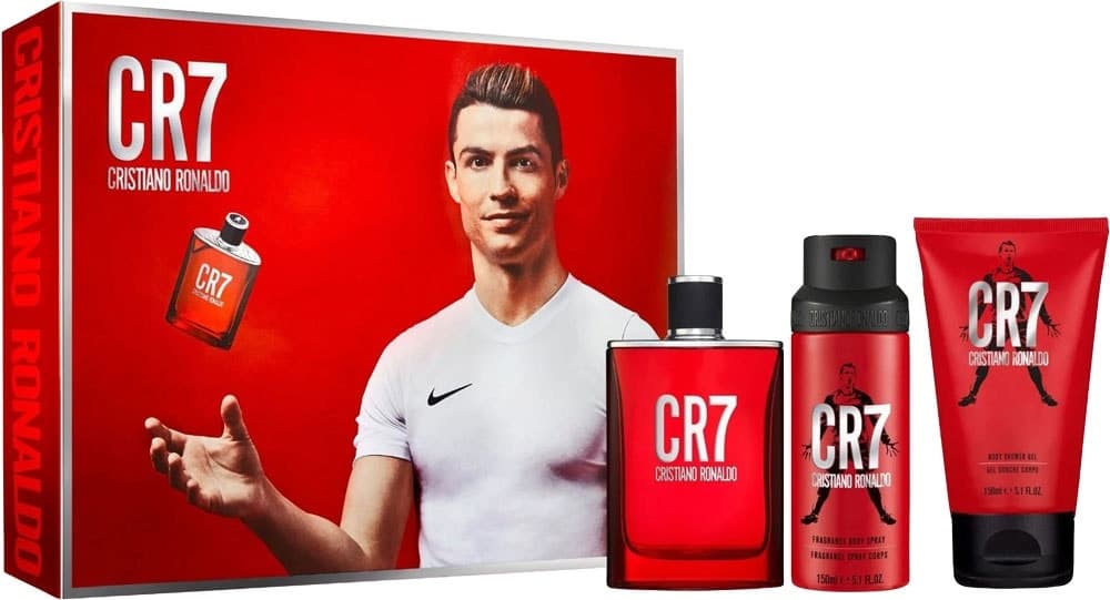 Kit Perfume Cristiano Ronaldo Cr7 Eau de Toilette 100ml + Shower Gel 150ml + Body Spray 150ml