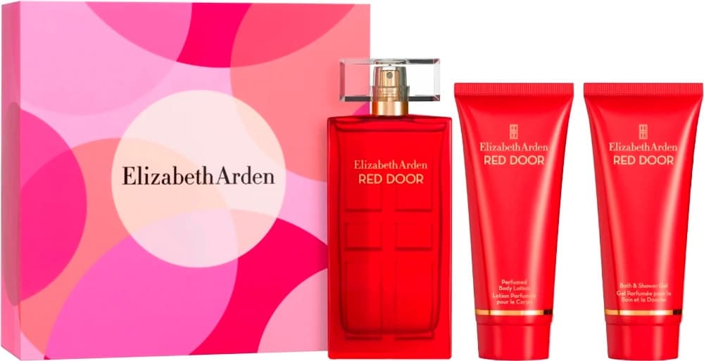 Perfume Elizabeth Arden Red Door Eau de Toilette 100ml + Loção Corporal 100ml + Gel de Banho 100ml Feminino