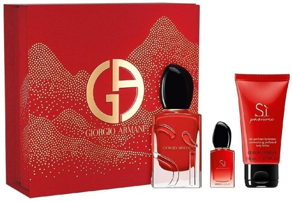 Perfume Giorgio Armani Sì Passione EDP 50ml+7ml+Body Lotion 50ml - Feminino
