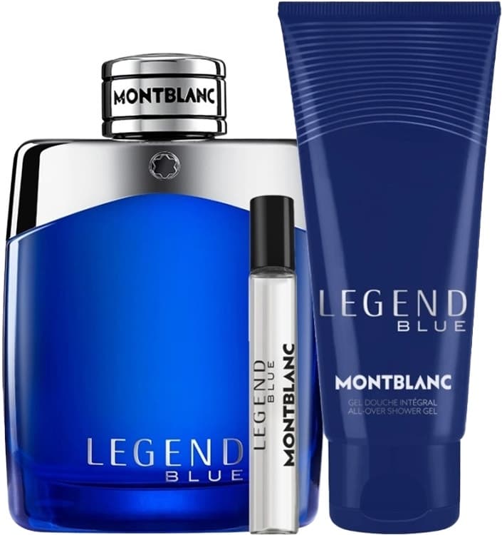 Perfume Montblanc Legend Blue Eau de Parfum 100ml + 7.5ml + Shower Gel 100ml - Masculino