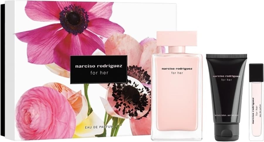Kit Narciso Rodriguez For Her Eau de Toilette 100ml + 10ml + Body Lotion 50ml