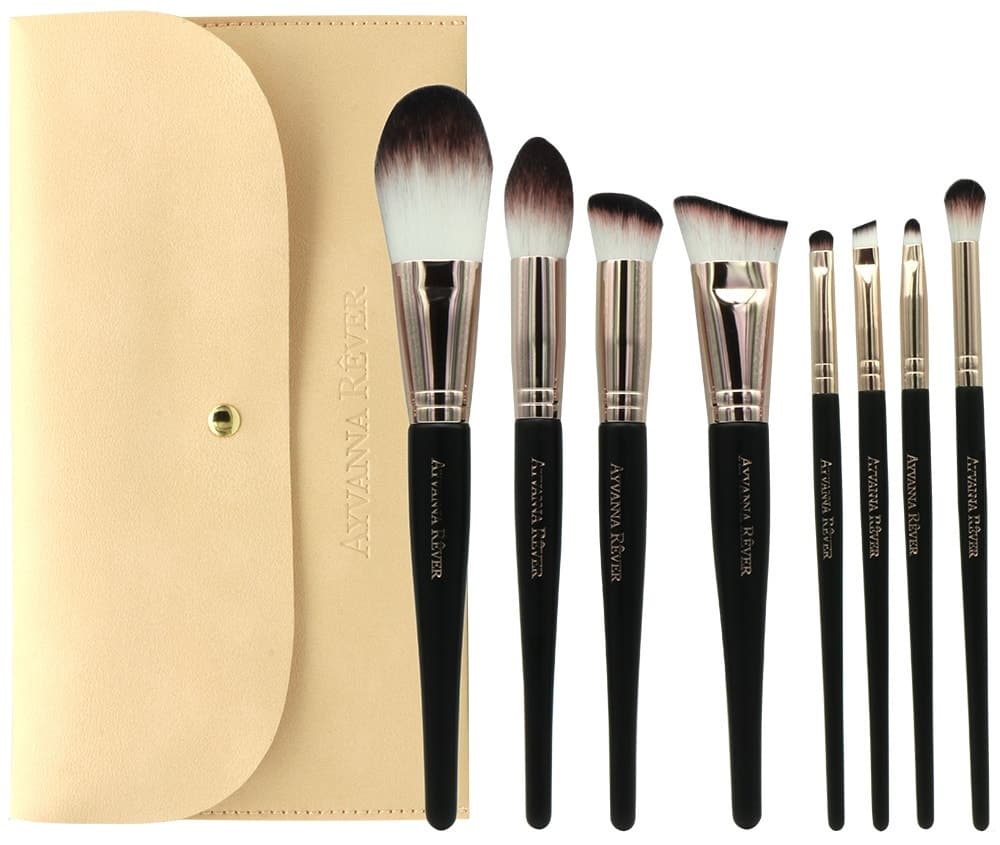 Kit de Pincéis Ayvanna Rever (8 Peças) com Estojo