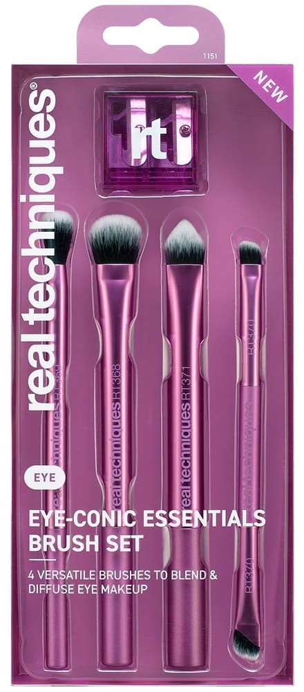 Kit Pincel Real Techniques Eye-Conic Essentials | Rt370 (4 Peças)