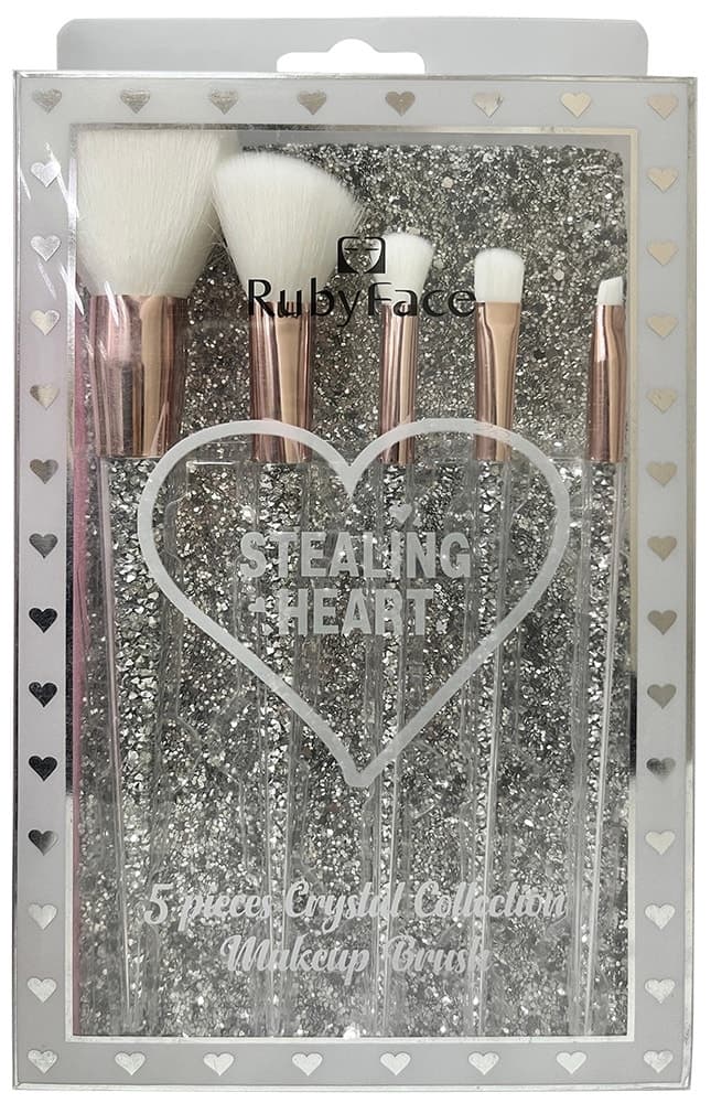 Kit de Pincéis Ruby Face Stealing Heart Y21831 (5 Peças)