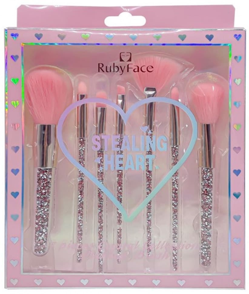 Kit de Pincéis Ruby Face Stealing Heart Y21832 (7 Peças)