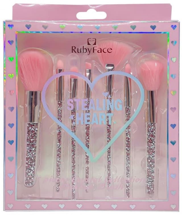Kit de Pincéis Ruby Face Stealing Heart Y21832 (7 Peças)