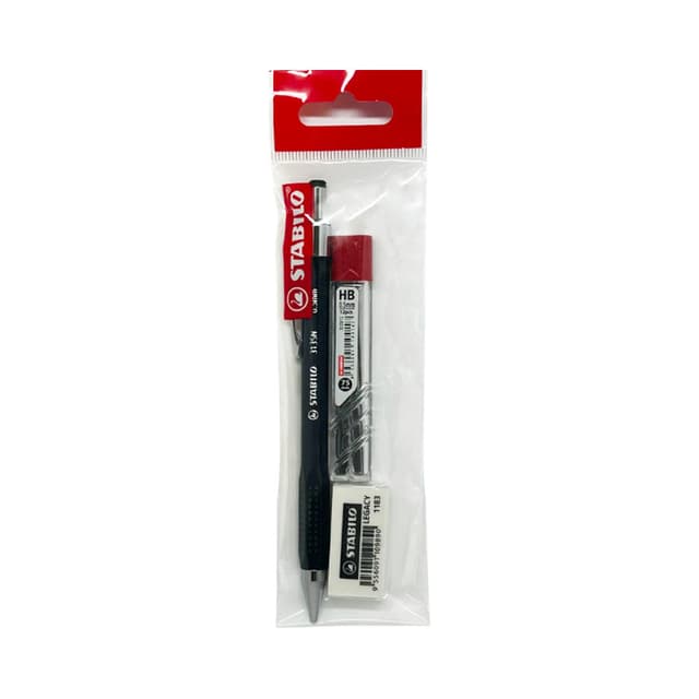 Kit Stabilo Lapiseira e Borracha 3135N 0.5 Mm Variado