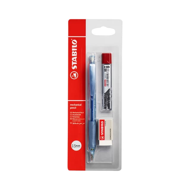 Kit Porta-minas + Borracha Stabilo 3555 0.5 Mm Sortido 1 Peça