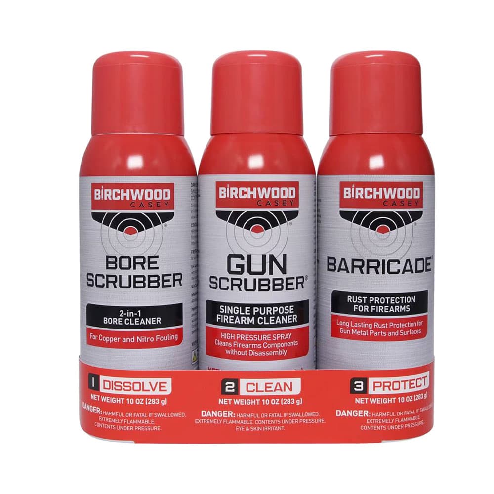 Kit de Limpeza para Armas Birchwood Casey 1-2-3 3 Peças