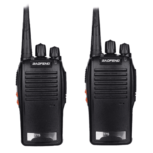 Kit Rádio Comunicador Baofeng Bf-777S com 2 Rádios / 16 Canais / 400-470MHz - Preto