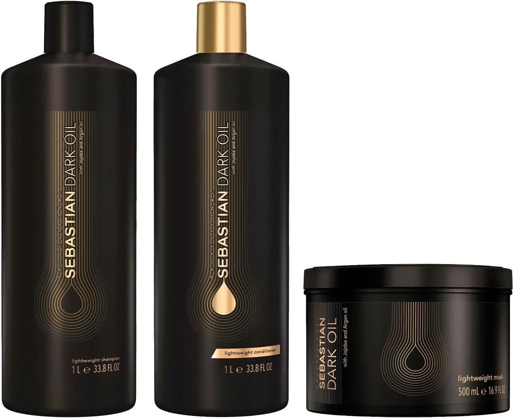 Kit Shampoo Condicionador Máscara Sebastian Dark Oil Lightweight