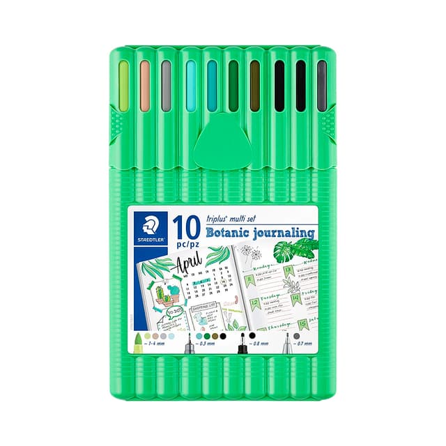 Kit de Journaling Staedtler Triplus Multi Botanic 10 Peças