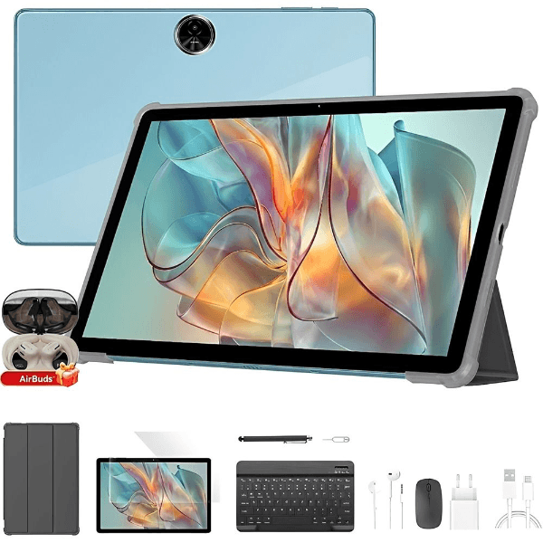 Kit Tablet Blackview Zeno 5 11" LTE 24GB + 128GB Wi-Fi Bluetooth 13MP + 8MP Android 16 Azul