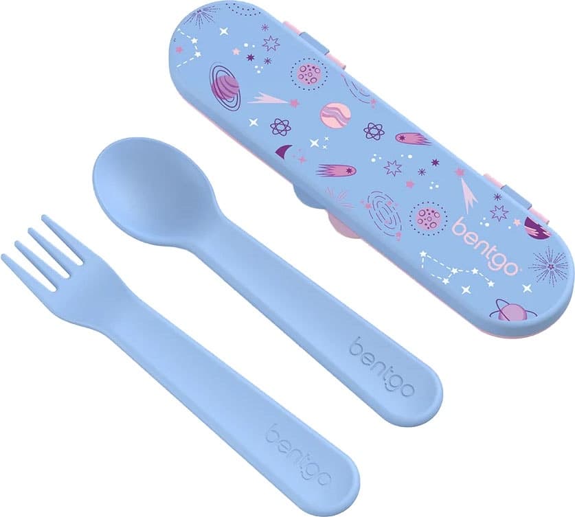 Kit de Talheres Bentgo Kids Utensil Set Lavender Galaxy