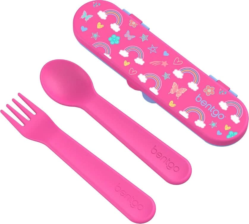 Kit de Talheres Bentgo Kids Rainbows And Butterflies