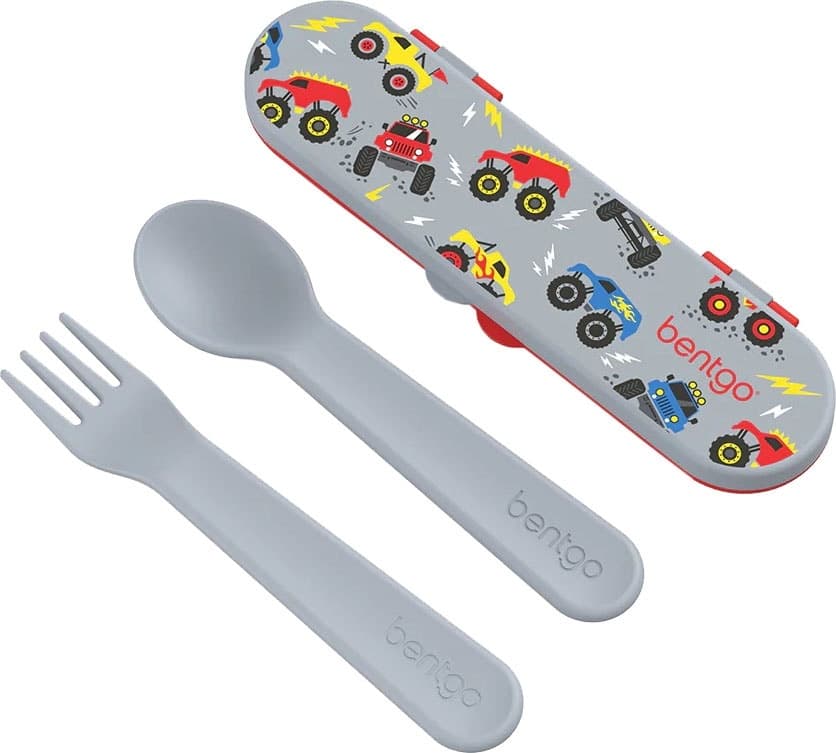 Kit de Talheres Bentgo Kids Utensil Set Trucks